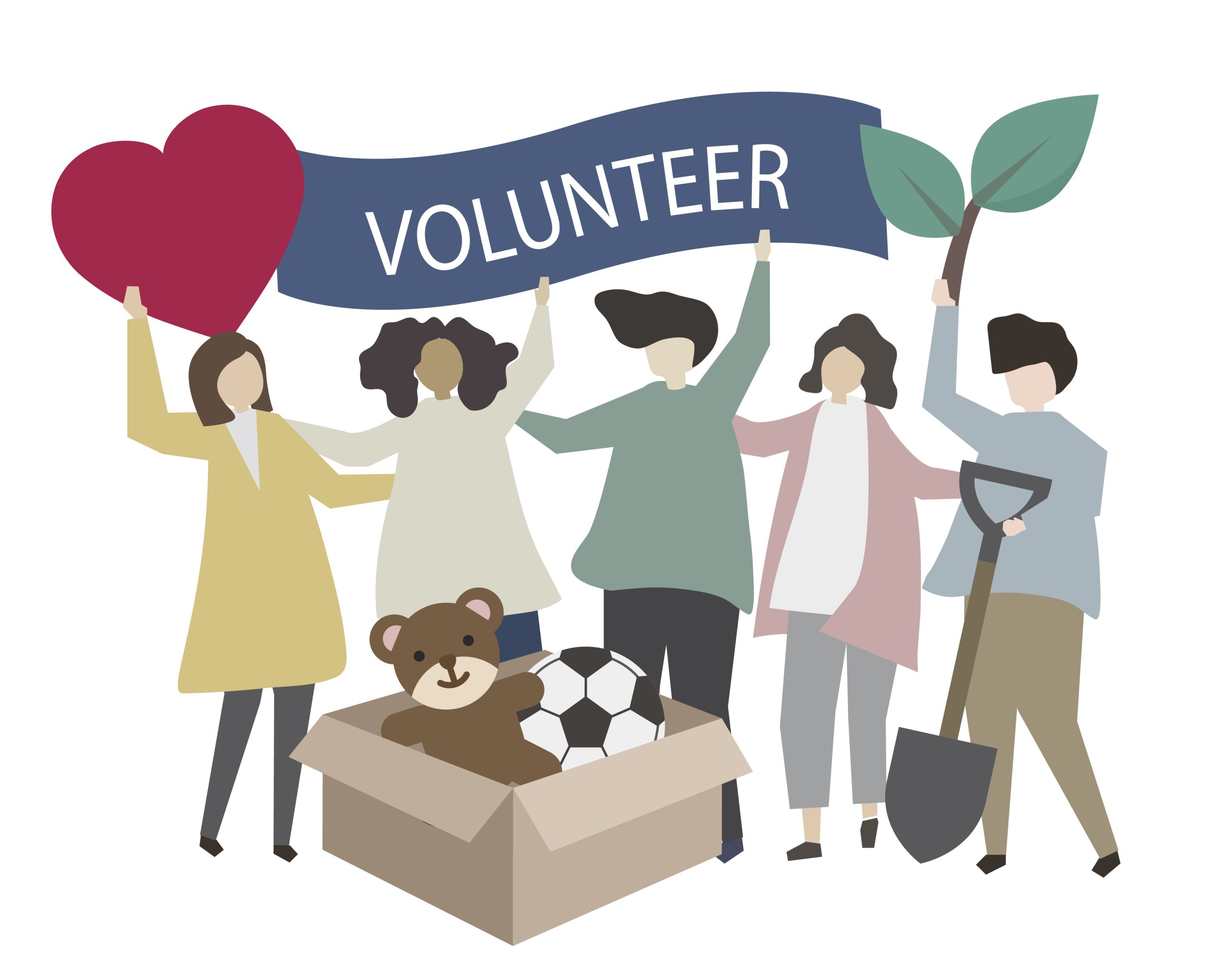 donation-and-volunteering-community-service-illustration-vector